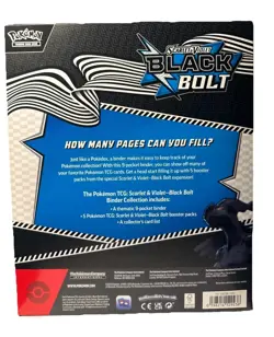 *In Hand* Pokemon TCG Scarlet & Violet Black Bolt Binder Collection Sealed Unova - Image 2