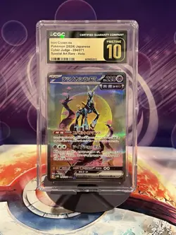 CGC 10 PRISTINE Iron Crown ex 094/071 SAR Cyber Judge Special Art Pokemon Card - Image 1