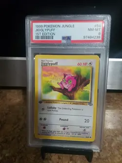 1999 Pokemon Jungle Jigglypuff 1st Edition Psa 8 - Image 2