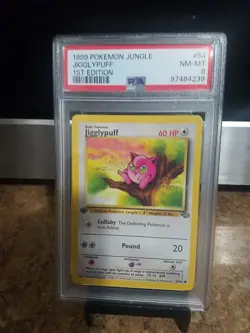 1999 Pokemon Jungle Jigglypuff 1st Edition Psa 8 - Image 3