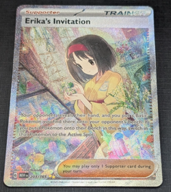 Erika's Invitation 203/165 NM Holo Card - Scarlet & Violet 151 Pokemon B - Image 1