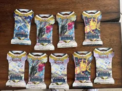 9x Pokemon Silver Tempest Booster Packs – Factory Sealed – Unweighed – Lot - Image 1