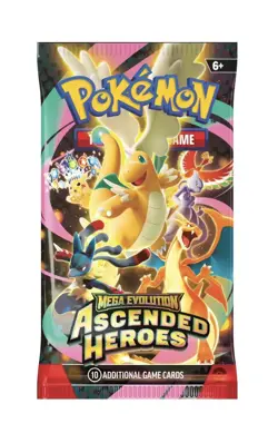 Pokemon Mega Evolution Ascended Heroes Booster Pack 10 Cards - Image 1