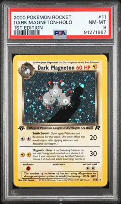 2000 POKEMON ROCKET #11 DARK MAGNETON-HOLO 1ST EDITION - Image 1