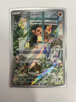 Pokemon TCG Charmander 044 Promo Full Art Holo Black Star Promo NM Condition - Image 1