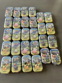 Pokemon TCG: Mega Evolution: Ascended Heroes Mini Tin Factory Sealed Lot Of 28🔥 - Image 1