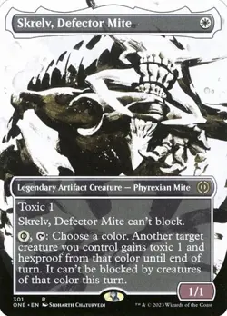 Skrelv, Defector Mite - Extended Art Showcase ONE NM MTG - Image 1