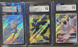 CGC 10 Pokemon Slab Lot Raboot Art Rare Zekrom ex Mewtwo VSTAR Japanese - Image 1