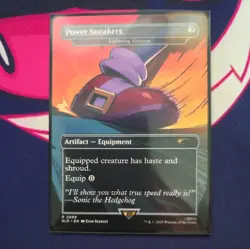 Power Sneakers (Lightning Greaves) Non FOIL MtG Sonic Secret Lair SLD - Image 1