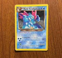 Dark Feraligatr 5/105 Pokemon Neo Destiny Holo HP Heavily Played - Image 1