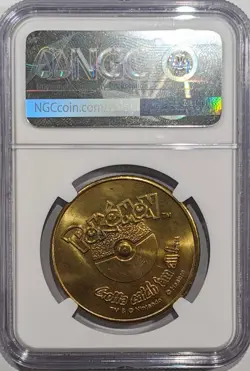 1999 Pokemon Battling Coin TANGELA #114 - NGC MS65 - Image 2
