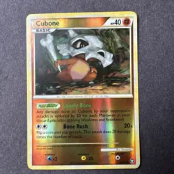 CUBONE 60/102 Reverse Holo Triumphant Heart Gold Soul Silver Pokemon TCG card LP - Image 1