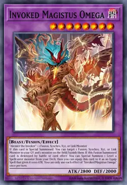 YuGiOh Invoked Magistus Omega Ultra Rare BPRO-EN100 - Image 1