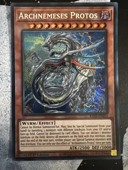 RA03-EN023 Archnemeses Protos Platinum Secret Rare 1st Ed YuGiOh - Image 1