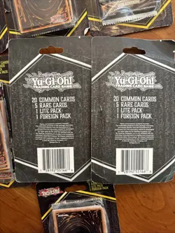 yugioh cards 20 Common Cards 5 Rare Cards 1 Lite Pack 1Foreign Pack Per Pk 7pks - Image 3