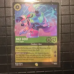 Disney Lorcana - Max Goof - Chart Topper 77/204 Mint Condition Cold Foil Rare - Image 1