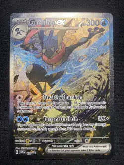 Greninja ex 132 Pokemon Shrouded Fable Black Star Promo Alt Art NM - Image 1