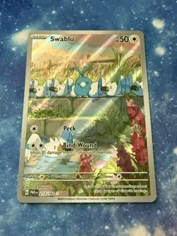 Swablu 213/182 Illustration Rare Paradox Rift Pokemon Card - Image 1
