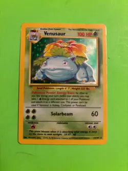 VENUSAUR 015/102 BASE SET HOLO VINTAGE POKEMON CARD COOL LOOK!! - Image 2