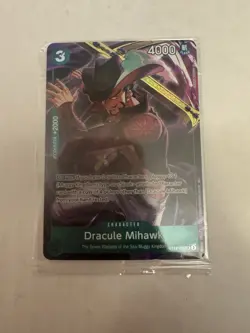 One Piece: Dracule Mihawk ST12-003 Illustration Box Vol 4 Promo Card SEALED - Image 1