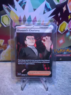 Giovanni's Charisma 197/165 Sv: Scarlet & Violet 151 Holo Pokemon Trainer - Image 1