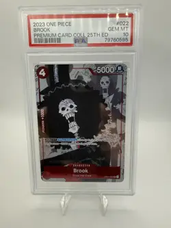 One Piece 2023 Brook OP01-022 Uncommon Premium Card Collection 25th Ed PSA 10 - Image 1