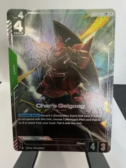 Char's Gelgoog Alternate Art Foil - GD01-023 LR Gundam TCG Card Game - Image 1