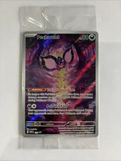 Pokemon TCG Pecharunt SVP 129 Sealed Pokemon Center Stamped Black Star Promo - Image 1