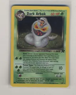 Pokemon MP Dark Arbok 2/82 Holo Unlimited Team Rocket Free Shipping! - Image 1