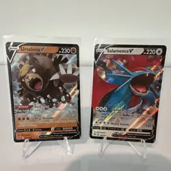 4 Card EX Lot Pokemon TCG Ethan's Ho-Oh, Houndoom V, Salamence V - Image 2