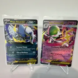 4 Card Lot Pokemon Mega EX Holo Mega Absol Gardevoir Manectric Lopunny NM - Image 1