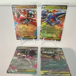 4 Card Lot Pokemon Mega Lucario EX Heracross EX Sharpedo EX NM - Image 1
