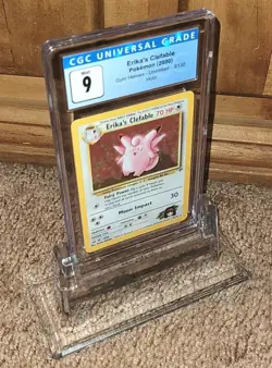 FABLE-ICIOUS 2000 POKEMON Gym Heroes Erika's Clefable #3/132 HOLO CGC 9 MINT! - Image 1
