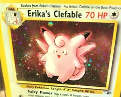 FABLE-ICIOUS 2000 POKEMON Gym Heroes Erika's Clefable #3/132 HOLO CGC 9 MINT! - Image 2