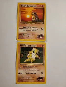 Pokemon Sandshrew - Lot Of 2 - Gym Heroes - Image 1