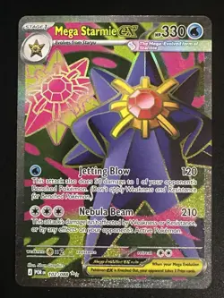 Mega Starmie ex 102/088 Pokemon Perfect Order Ultra Rare Full Art Holo NM - Image 1