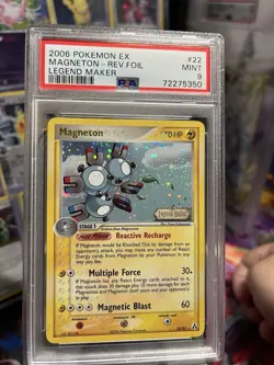 2006 POKEMON EX LEGEND MAKER #22 MAGNETON-REVERSE FOIL PSA 9 🌀 - Image 1