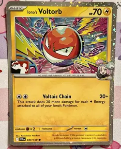 Iono's Voltorb 047/159 Prize Pack Series 7 Cosmos Holo Pokemon TCG ENG Near Mint - Image 1