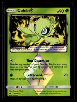 Pokemon TCG SM - Lost Thunder #19/214 Celebi Prism Star - Image 1