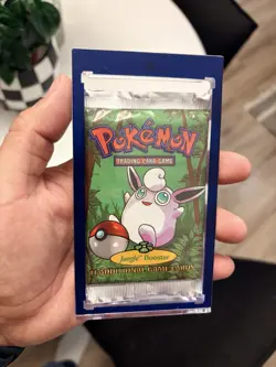 Pokemon Jungle Wigglytuff Art Australian Red Logo Sealed Booster Pack Light - Image 1
