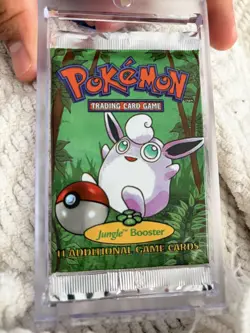 Pokemon Jungle Wigglytuff Art Australian Red Logo Sealed Booster Pack Light - Image 3