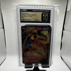 Pokemon Charizard V Holo CGC Pristine 10 Star Birth 014/100 Japanese 2022 - Image 1