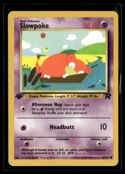 Pokemon TCG Team Rocket #67/82 Slowpoke - Image 1
