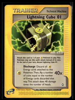 Pokemon TCG Aquapolis #127/147 Lightning Cube 01 - Image 1