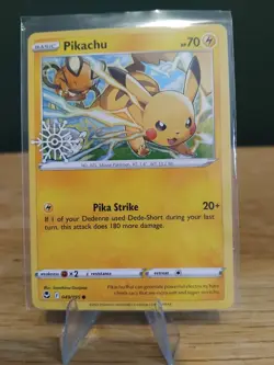 Pokemon TCG - Pikachu 049/195 - Holiday Snowflake Calendar Holo Promo NM - Image 1