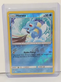 Horsea 16/70 Pokemon TCG Sun & Moon Dragon Majesty Reverse Holo MINT LP - Image 1