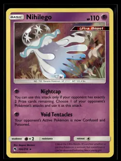 Pokemon TCG SM - Lost Thunder #106/214 Nihilego HOLO FOIL - Image 1