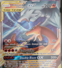 Pokemon Reshiram & Charizard GX TAG TEAM Ultra Rare Holo Sm-Unbroken Bonds 20/2… - Image 1