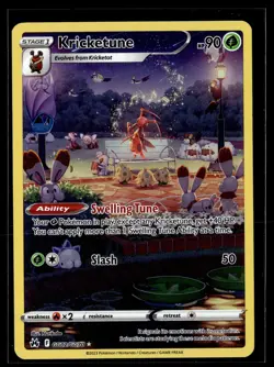 Pokemon TCG Crown Zenith: Galarian Gallery #GG02/GG70 Kricketune - Image 1