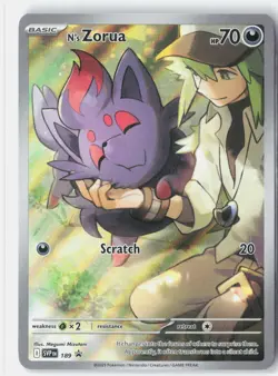 N'S ZORUA 189 HOLO PROMO SCARLET & VIOLET PROMO POKEMON NM - Image 1